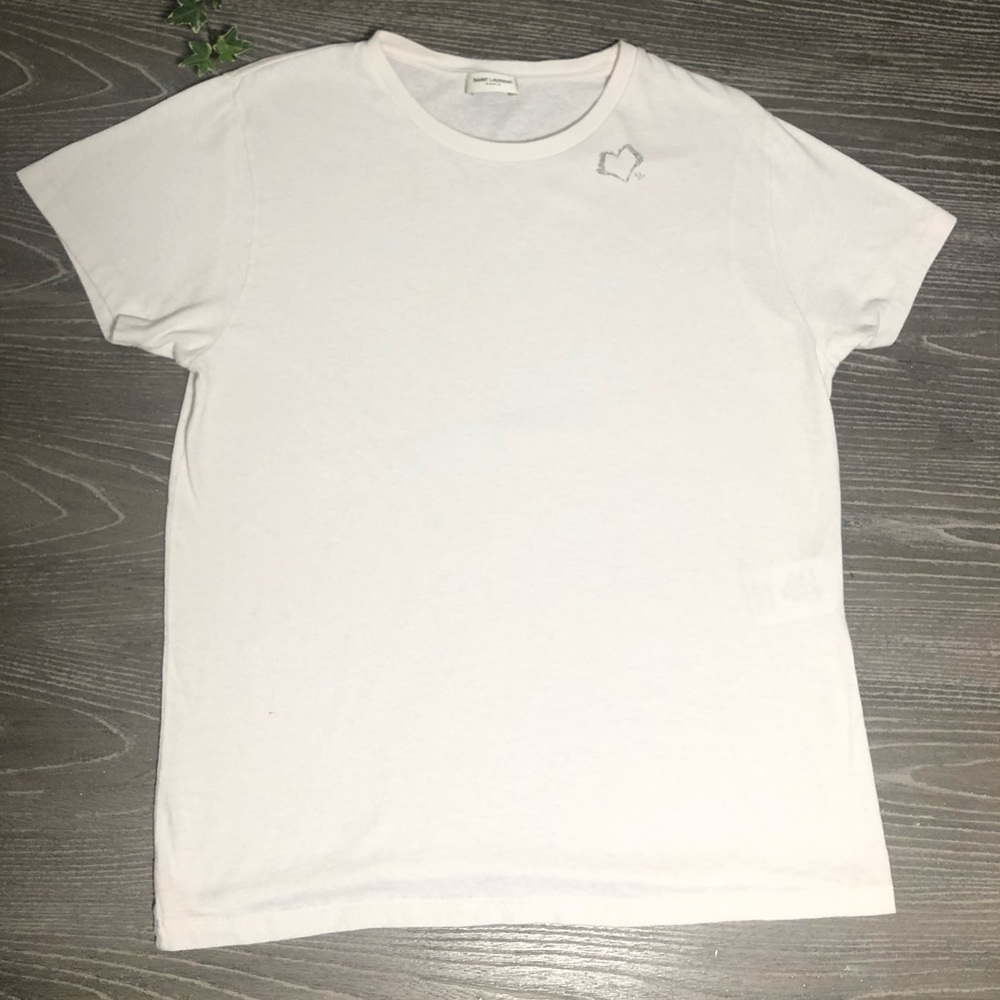 Saint Laurent Heart Logo T-shirt